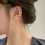 Silver Diamond Zircon Clip Earring Women High Gorgeous All-match