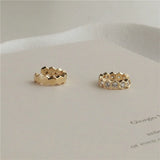 Silver Diamond Zircon Clip Earring Women High Gorgeous All-match