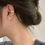 Silver Diamond Zircon Clip Earring Women High Gorgeous All-match