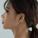 Silver French Non-pierced Chain Ear Clip Female Unique Earrings