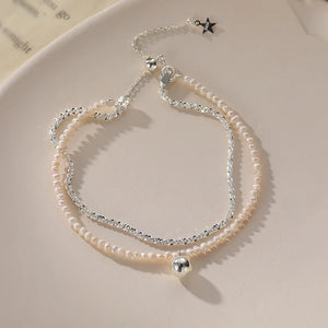 Double Layer Bracelet Ball Chain Bangles Fine Jewelry