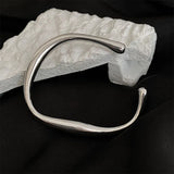 Silver Circle Bracelet Minimalist Jewelry