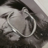 Silver Circle Bracelet Minimalist Jewelry