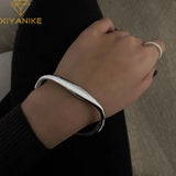 Silver Circle Bracelet Minimalist Jewelry