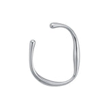Silver Circle Bracelet Minimalist Jewelry