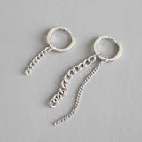 Silver Multi-style Round Hoop Earrings Retro Ear Jewelry Accessories
