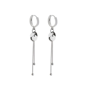 Silver Tassel Long Earrings Sexy INS Jewelry