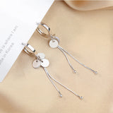 Silver Tassel Long Earrings Sexy INS Jewelry