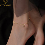 Silver Thin Anklet For Women Charm Jewelry Couple Gift