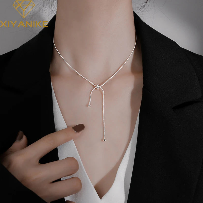 Adjustable Snake Chain Necklace for Women