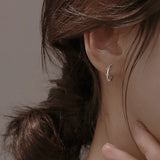 Silver Thorns Hoops Earrings For Women Girl Jewelry Party Wedding