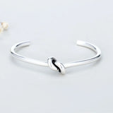 Silver Vintage Weaving Bangles & Bracelet For Women Wedding Charming Jewelry
