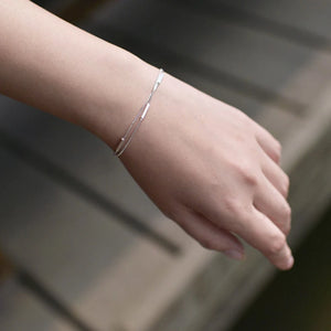 XIYANIKE Silver Double Layer Wild Jewelry Bracelet for Women
