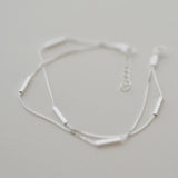 XIYANIKE Silver Double Layer Wild Jewelry Bracelet for Women