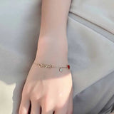 Silver Red Love Party Bracelet Women Couple Creative Jewelry
