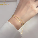 XIYANIKE Silver Fresh Double-layer Bracelet for Couples
