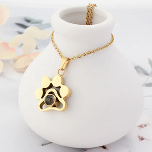 Photo Projection Pendant Necklace Pets Gift