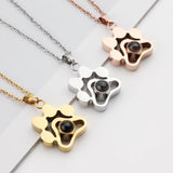 Photo Projection Pendant Necklace Pets Gift