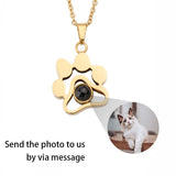 Photo Projection Pendant Necklace Pets Gift