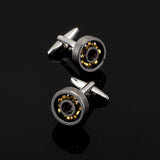 XK Ball Bearing Cufflinks Rotatable Mechanic Metal Cuff Links