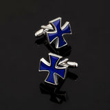 XK513 Men's Cross Cufflinks 3 Double for Shirts