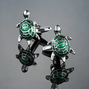 Green Turtle Cufflinks High-End Men's French Business Shirt Accessories
