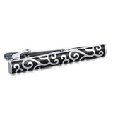 XKZM Classic Tie Clip for Men Engrave Pattern Necktie Tie Bar Clasp