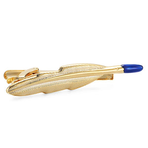 XKZM Jewelry Feather Tie Clips Wedding Party