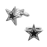 XKZM Mens High Enamel Animal Cufflink with Crystal Mosaic