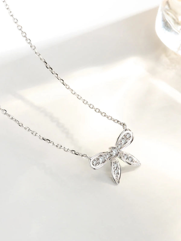 High Austrian Goose Gemstone Pendant Necklace Sterling Silver