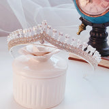 Classic Bridal Crown CZ Crystal Wedding Tiara High End Jewelry