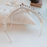 Classic Bridal Crown CZ Crystal Wedding Tiara High End Jewelry
