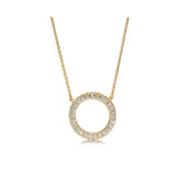 Delicate Double Butterfly Key Flower Pendant with Diamonds