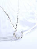 XL14 Austrian Goose Gemstone Pendant Necklace Sterling Silver