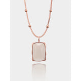 925 Silver South Red Agate Hetian Jade Necklace For Women Wedding