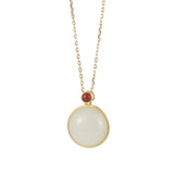 925 Silver Hetian Jade Personalized Necklace Wedding Jewelry