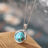 S925 Silver Jade Red Agate Turquoise Star Necklace
