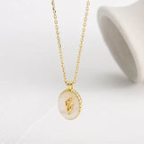 925 Silver Tulips Shell Necklace For Women Wedding Chram Jewelry