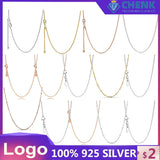 Adjustable Multi-Colorful 925 Sterling Silver Necklace for Women