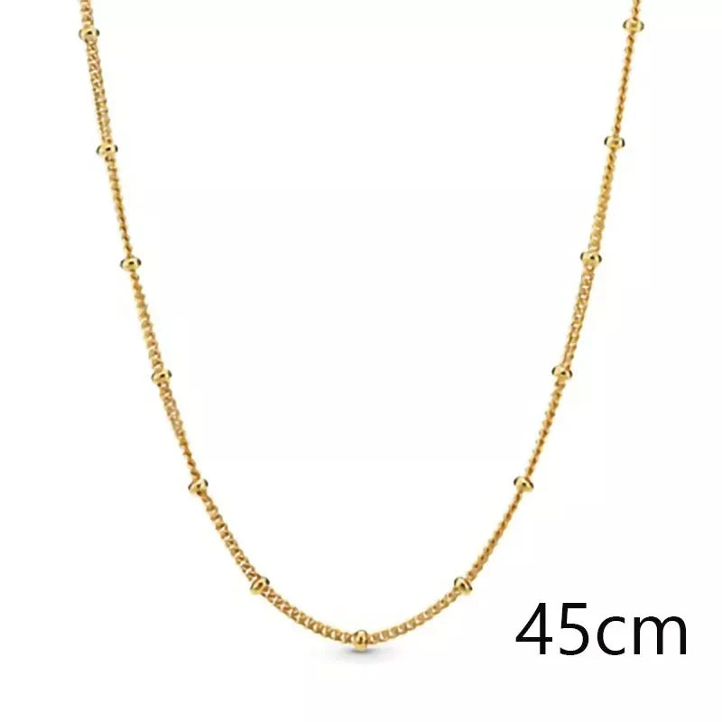Adjustable MultiSize Colorful Necklace for Women 925 Sterling Silver