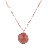 925 Silver Red Agate Hetian Jade Star Necklace Wedding Jewelry