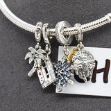 XL6 FANS Silver Charm Pendant for Girls DIY Bracelet