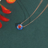 S925 Sterling Silver Hetian Jade Mushroom Necklace for Women