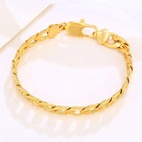 8.5mm Cold Chain Bracelets Pure Plated for Women Men 1:1 XP Jewelry