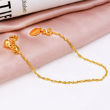 24k Pure Lovely Wave Bracelets For Women