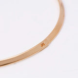 XP Jewelry 18k Men's Smooth Collar Necklace 41cm x 5mm