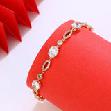 Elegant Zircon Geometry Bracelet For Women