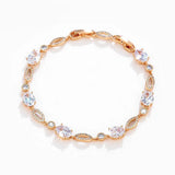 Elegant Zircon Geometry Bracelet For Women