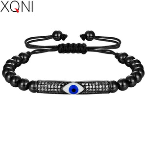 Pattern Micro Pave Zircon Stretch Bracelet