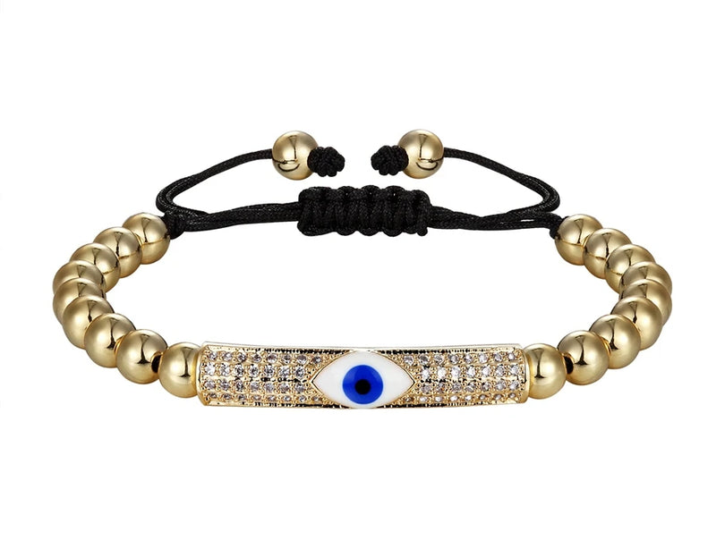 Pattern Micro Pave Zircon Stretch Bracelet